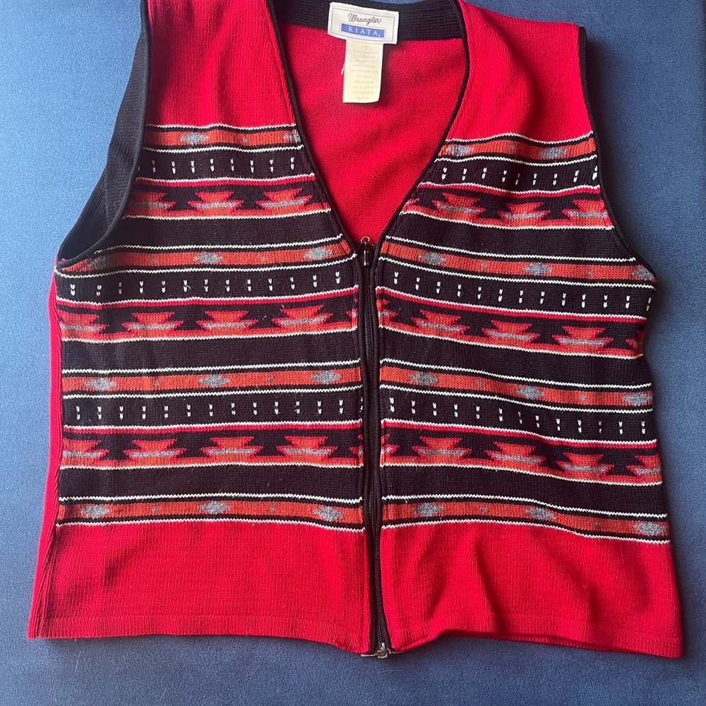Women's Wrangler Riata Sweater Vest Size Small